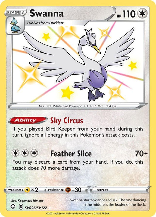 Swanna SV096/SV122 - Monster Mart - Pokémon Cards Australia
