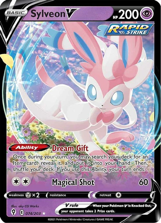 Sylveon V 074/203 - Monster Mart - Pokémon Cards Australia