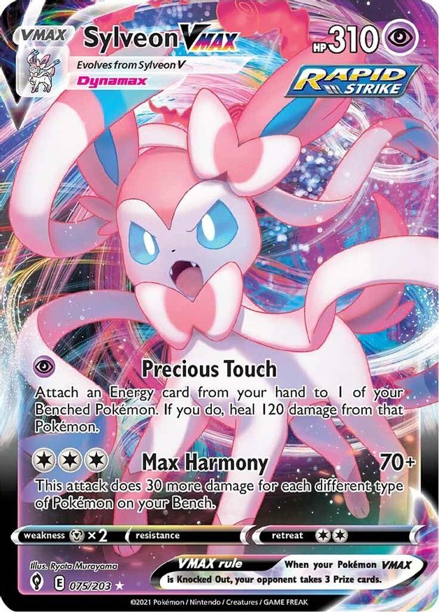 Sylveon VMAX 075/203 - Monster Mart - Pokémon Cards Australia