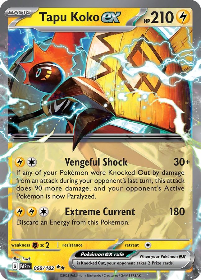 Tapu Koko EX 068/182 - Monster Mart - Pokémon Cards Australia