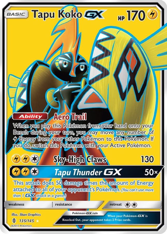 Tapu Koko GX 135/145 - Monster Mart - Pokémon Cards Australia