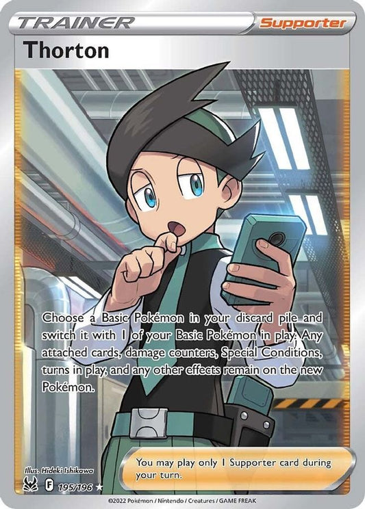 Thorton Trainer 195/196 - Monster Mart - Pokémon Cards Australia