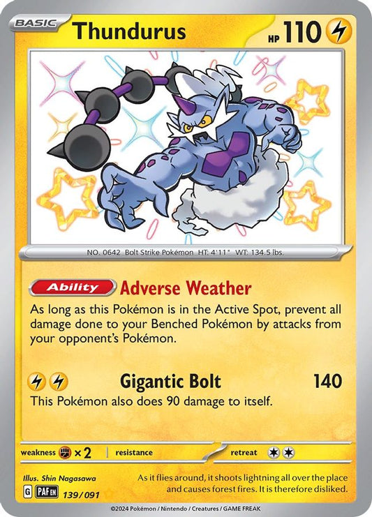 Thundurus 139/091 - Monster Mart - Pokémon Cards Australia