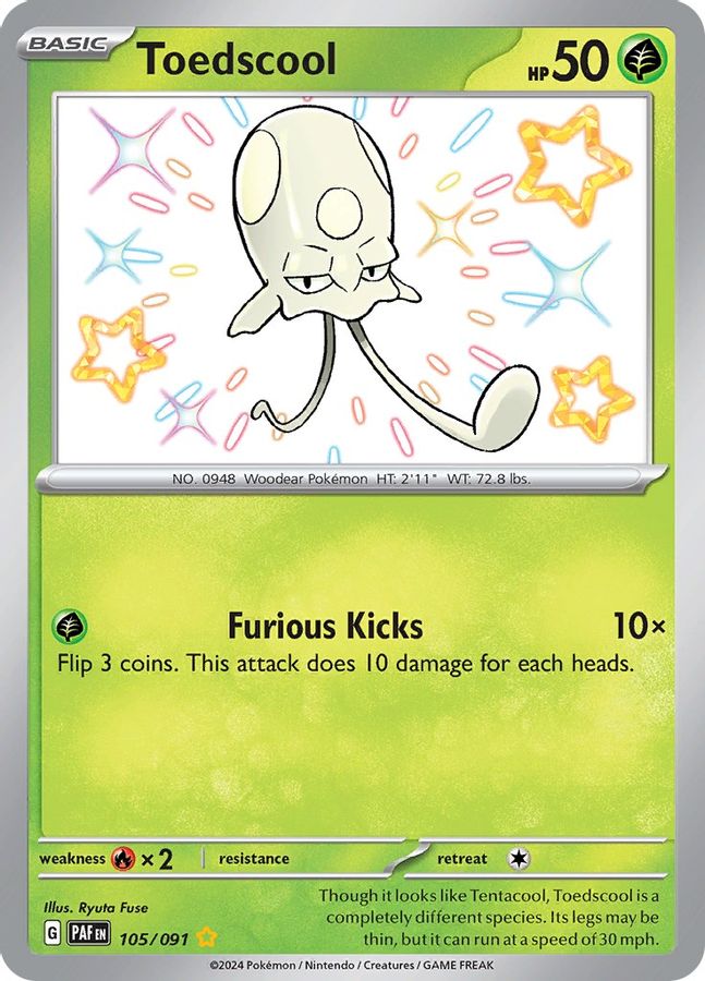 Toedscool 105/091 - Monster Mart - Pokémon Cards Australia
