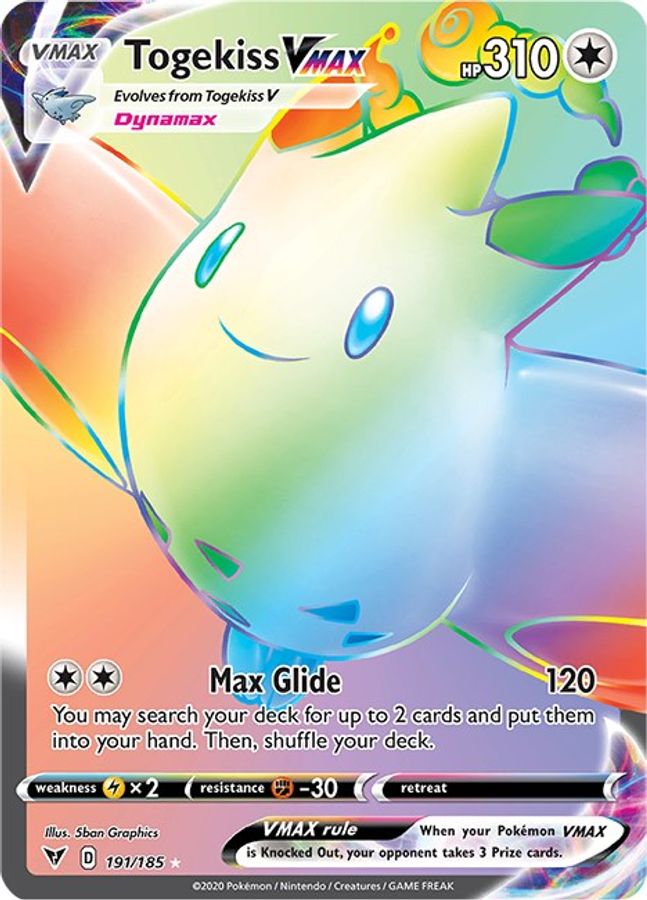 Togekiss VMAX 191/185 - Monster Mart - Pokémon Cards Australia