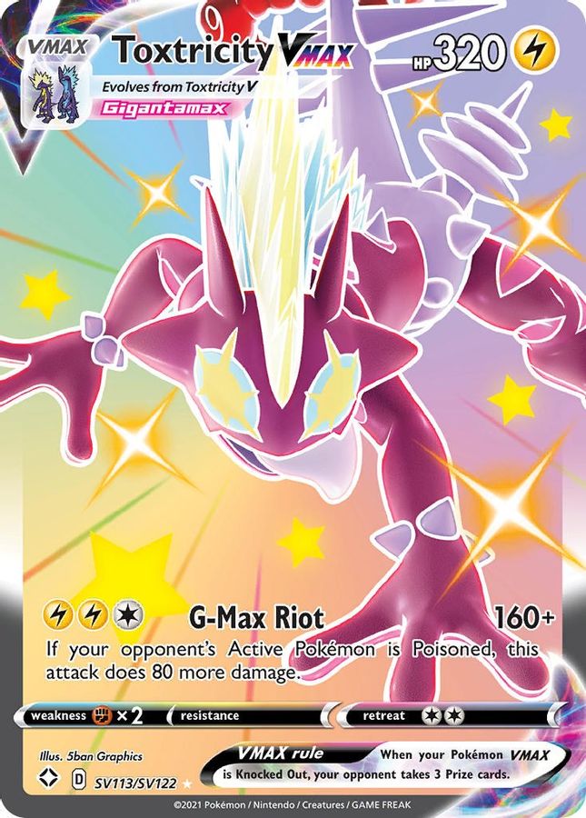 Toxtricity VMAX SV113/SV122 - Monster Mart - Pokémon Cards Australia