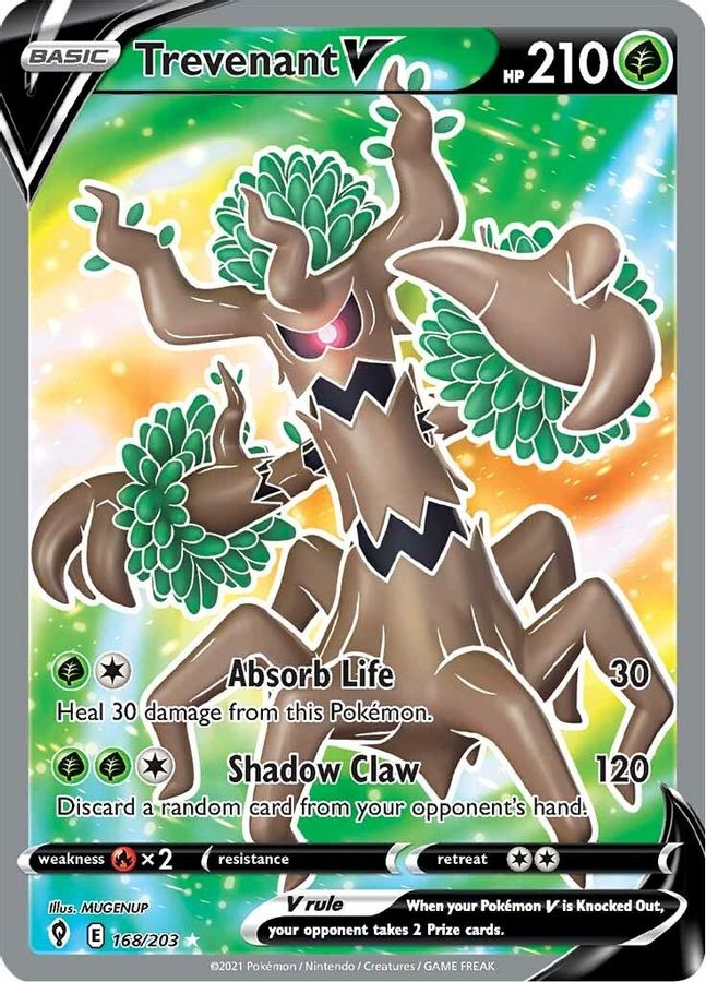 Trevenant V 168/203 - Monster Mart - Pokémon Cards Australia