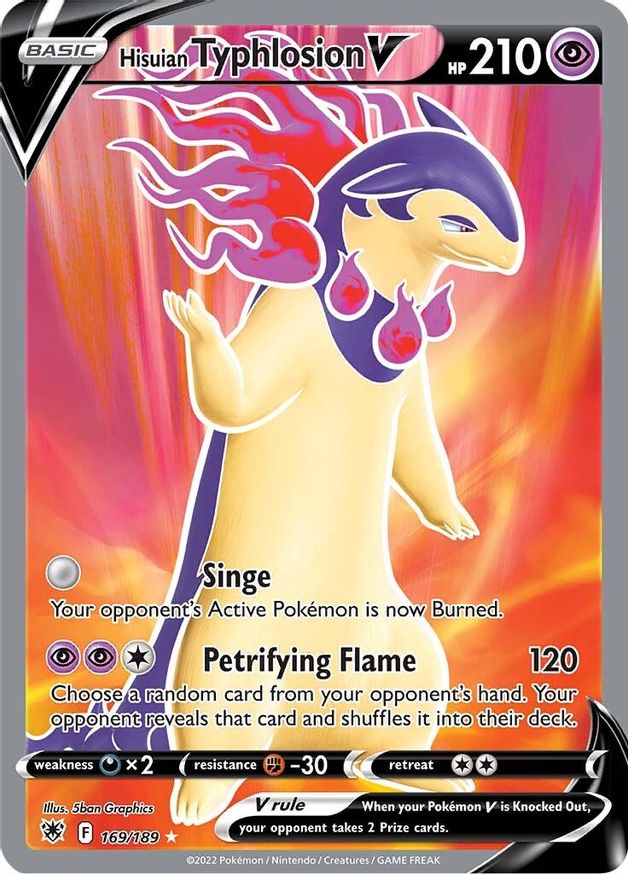 Typhlosion V Full Art 169/189 - Monster Mart - Pokémon Cards Australia