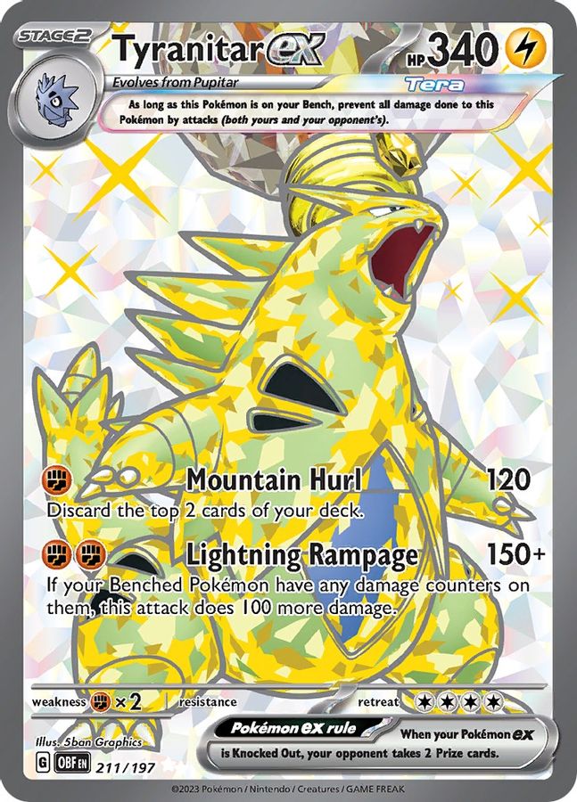 Tyranitar EX 211/197 - Monster Mart - Pokémon Cards Australia