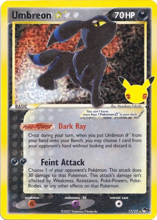Umbreon 17/17 - Monster Mart - Pokémon Cards Australia