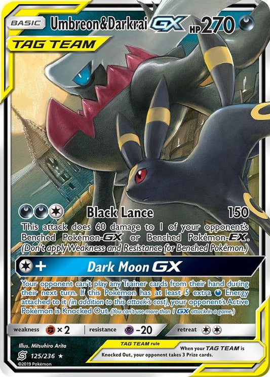 Umbreon & Darkrai GX 125/236 - Monster Mart - Pokémon Cards Australia