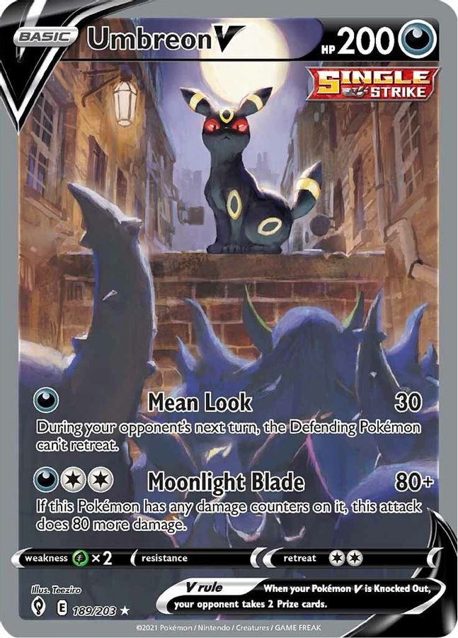 Umbreon V 189/203 - Monster Mart - Pokémon Cards Australia