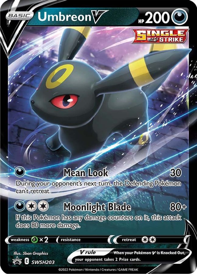 Umbreon V SWSH203 - Monster Mart - Pokémon Cards Australia