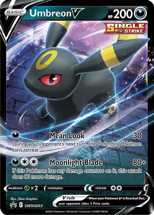 Umbreon V SWSH203 - Monster Mart - Pokémon Cards Australia