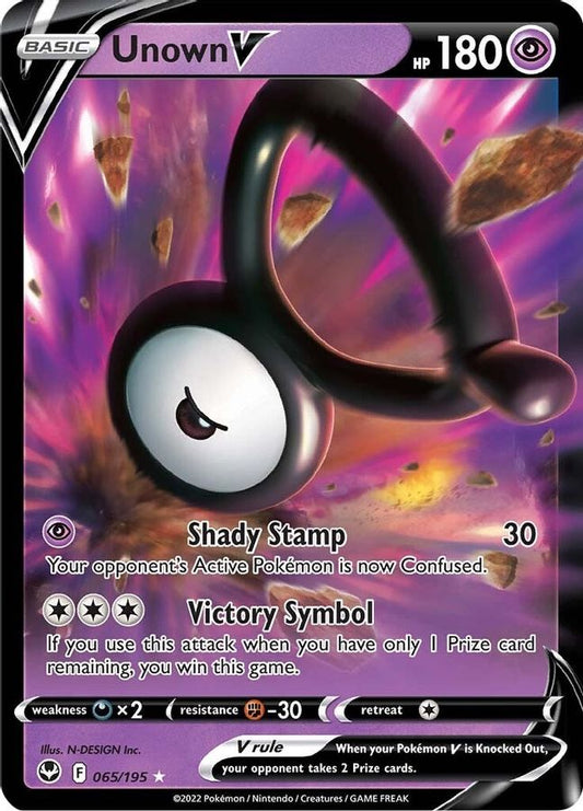 Unown V 065/195 - Monster Mart - Pokémon Cards Australia
