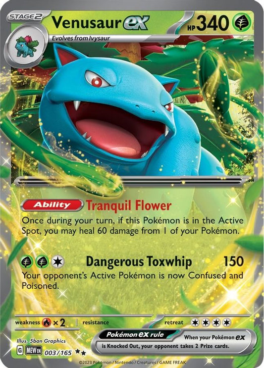 Venusaur EX 003/165 - Monster Mart - Pokémon Cards Australia
