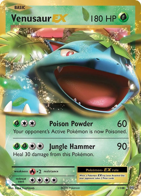 Venusaur EX 1/108 - Monster Mart - Pokémon Cards Australia