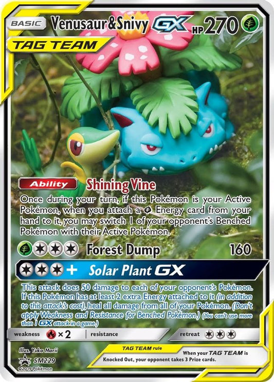 Venusaur & Snivy GX SM229 - Monster Mart - Pokémon Cards Australia
