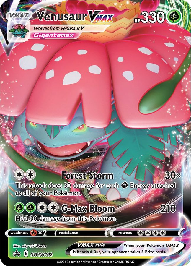 Venusaur VMAX SWSH102 - Monster Mart - Pokémon Cards Australia