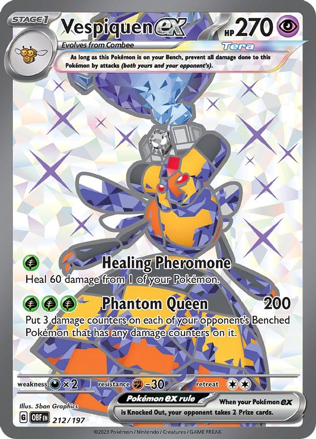 Vespiquen EX 212/197 - Monster Mart - Pokémon Cards Australia Pokemon Cards
