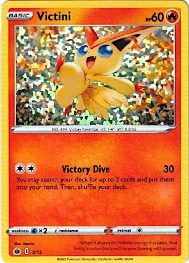 Victini 5/15 Raw Card