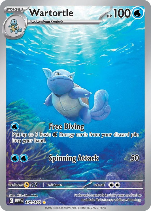 Wartortle 171/165 - Monster Mart - Pokémon Cards Australia