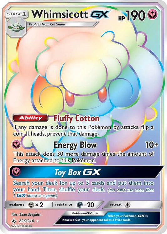 Whimsicott GX 226/214 - Monster Mart - Pokémon Cards Australia