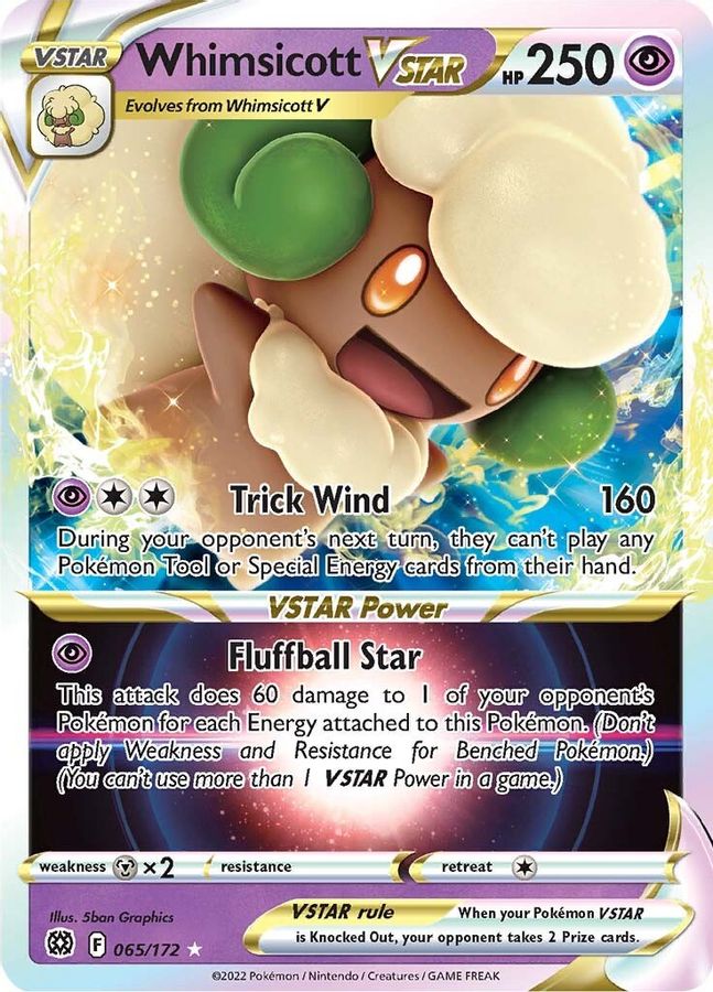 Whimsicott VSTAR 065/172 - Monster Mart - Pokémon Cards Australia