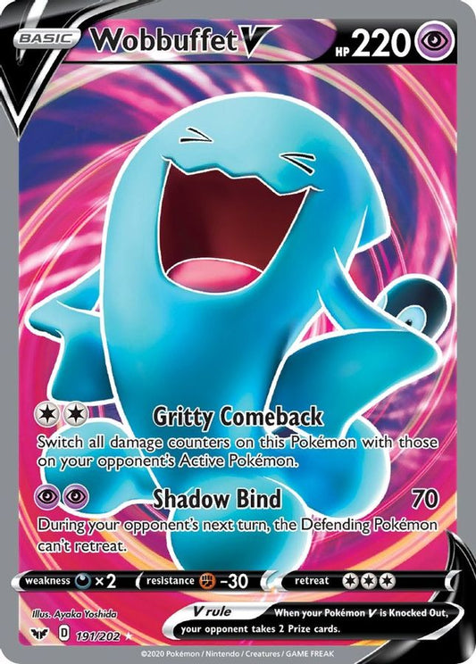 Wobbuffet V 191/202 - Monster Mart - Pokémon Cards Australia