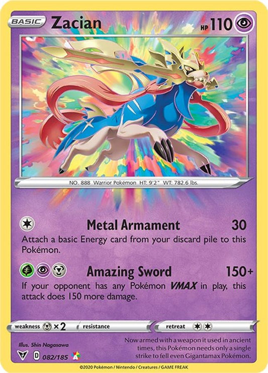 Zacian 082/185 - Monster Mart - Pokémon Cards Australia