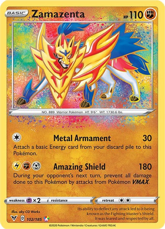 Zamazenta 102/185 - Monster Mart - Pokémon Cards Australia