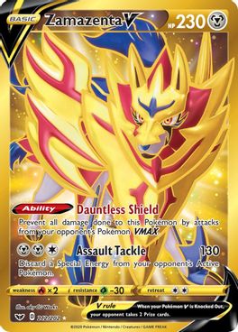 Zamazenta V 212/202 - Monster Mart - Pokémon Cards Australia