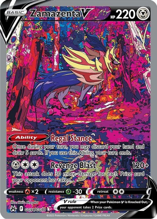 Zamazenta V GG54/GG70 - Monster Mart - Pokémon Cards Australia